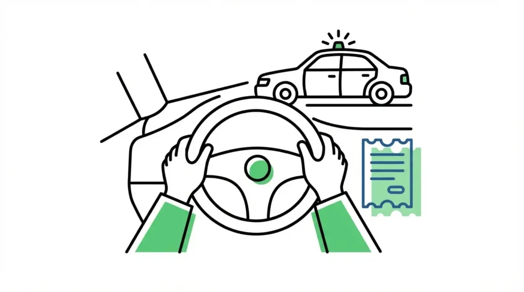 交通違反の罰金が払えないときの対処法を解説するイラスト