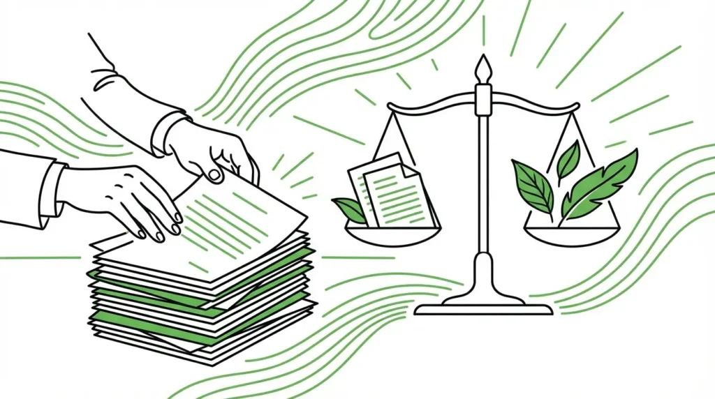 任意整理の仕組みと費用を解説するイラスト