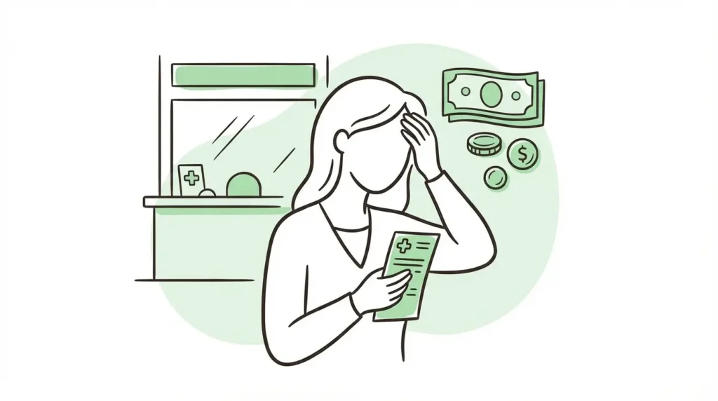 中絶費用が払えないときの対処法を解説するイラスト