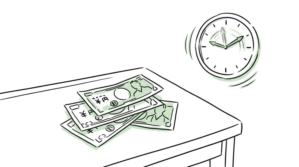 10万円借りる方法と即日融資のイメージ