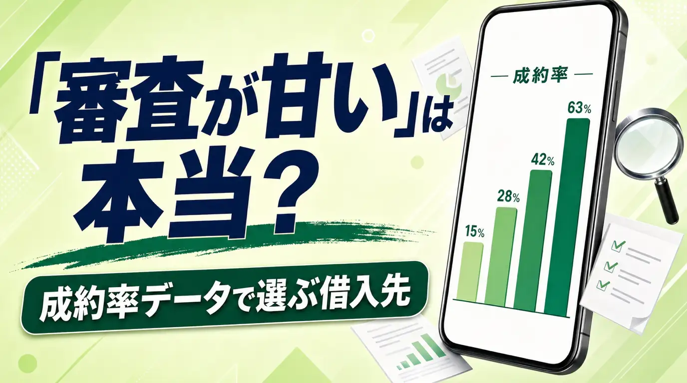 審査が甘いカードローンはある？成約率データと利息コストで選ぶ正しい借入先