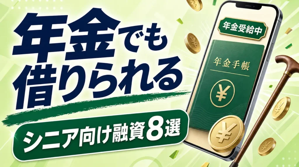 年金受給者がお金を借りる方法｜年金担保貸付に代わる8つのシニア向け融資を比較