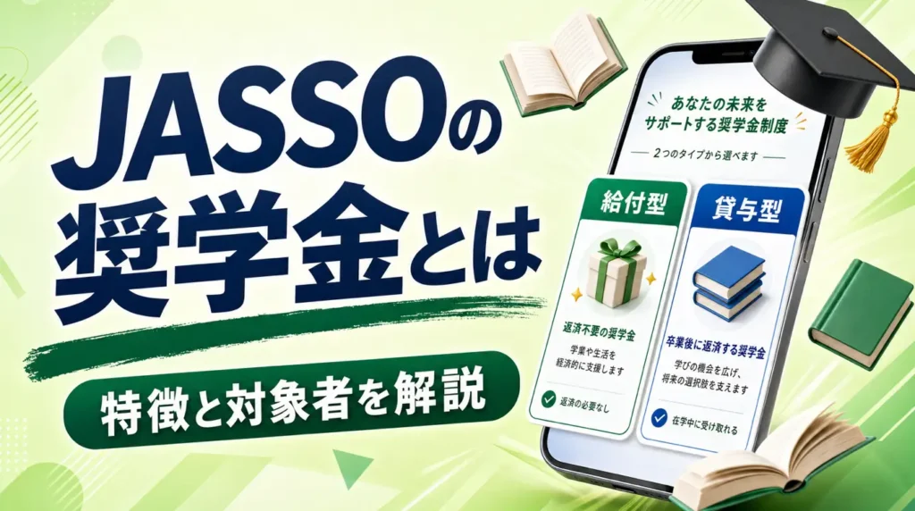 日本学生支援機構の奨学金、それぞれの特徴と対象者について解説