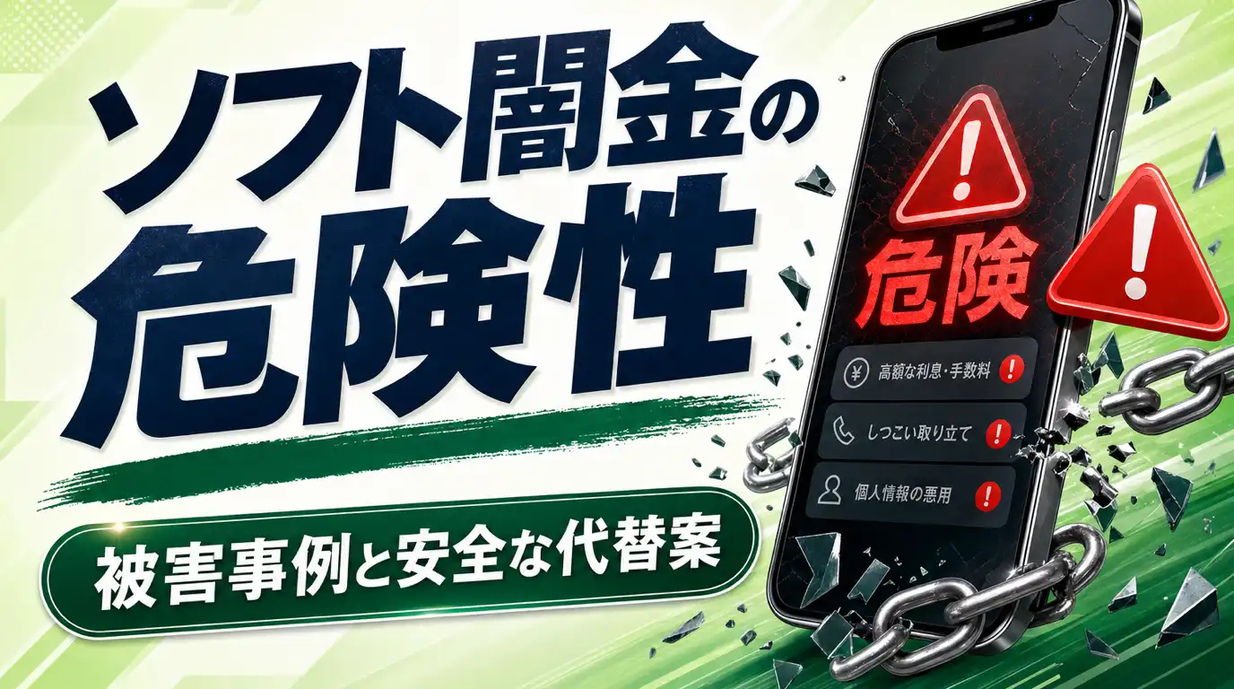 ソフト闇金の特徴・危険性とは？【被害事例あり】ヤミ金以外でお金を借りる方法も紹介