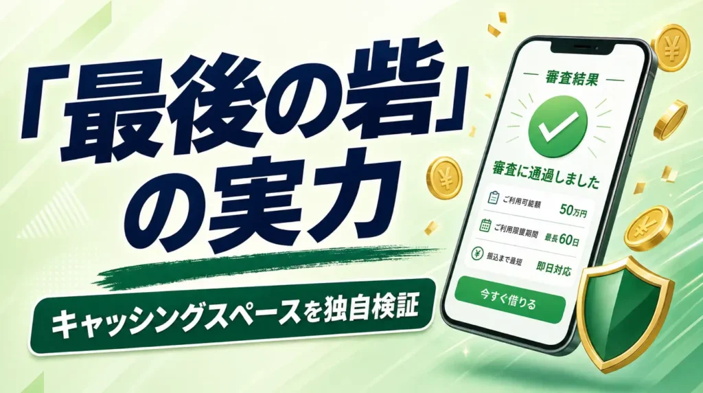 キャッシングスペースの審査と口コミを検証｜最後の砦と呼ばれる理由と利息コストを独自計算